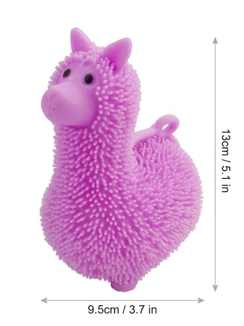 Soft Pink Llama Sensory Plush Toy for Kids